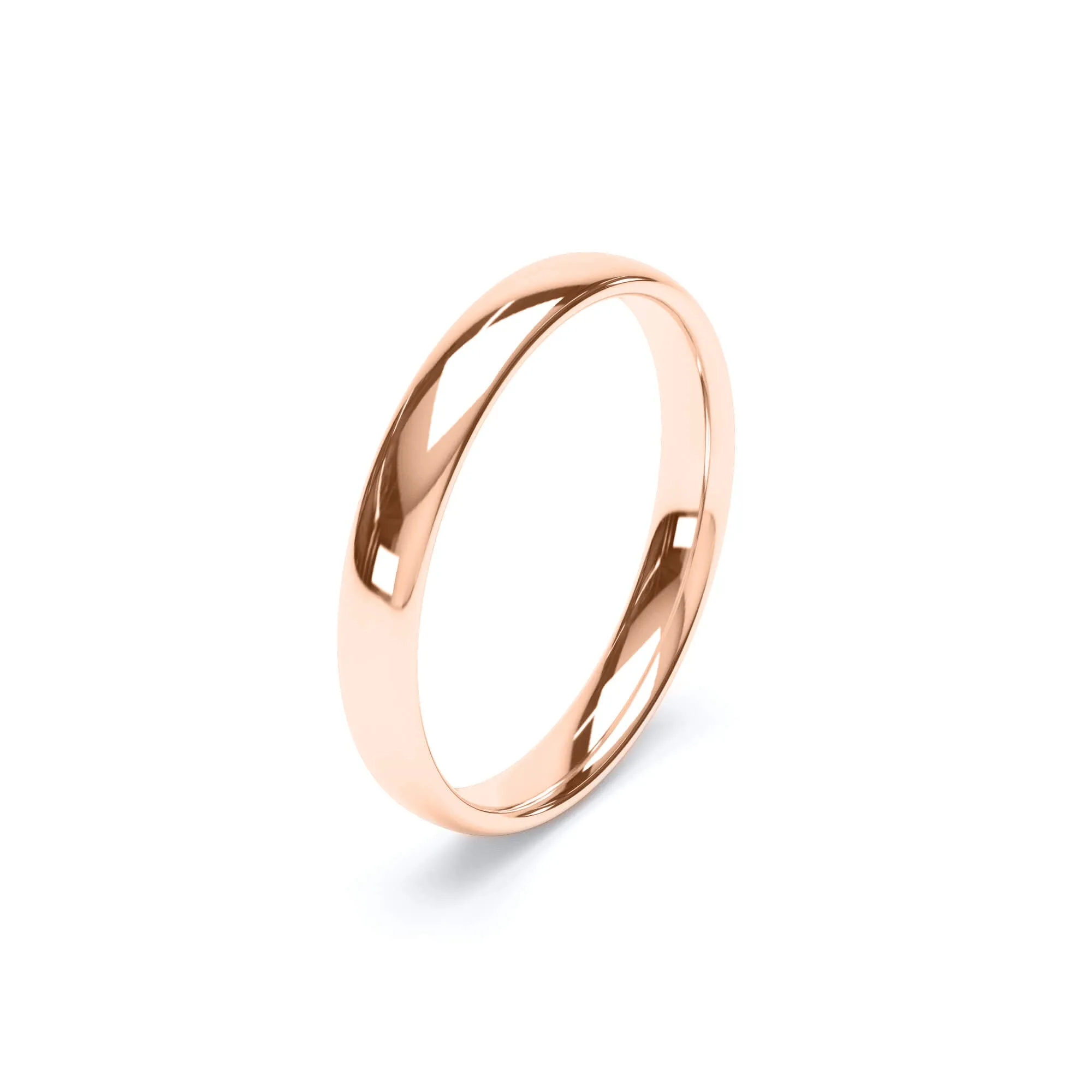 - Regular Court Profile Wedding Ring 9k Rose Gold