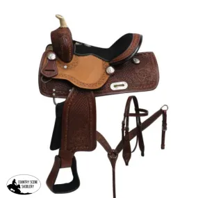 12" Double T Youth barrel style saddle