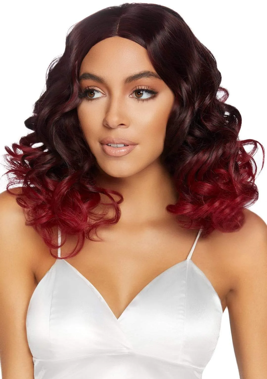 18" Curly Ombre Long Bob Wig