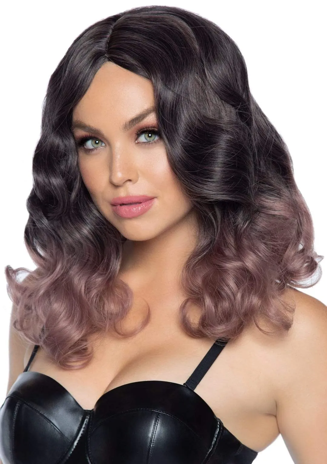 18" Curly Ombre Long Bob Wig