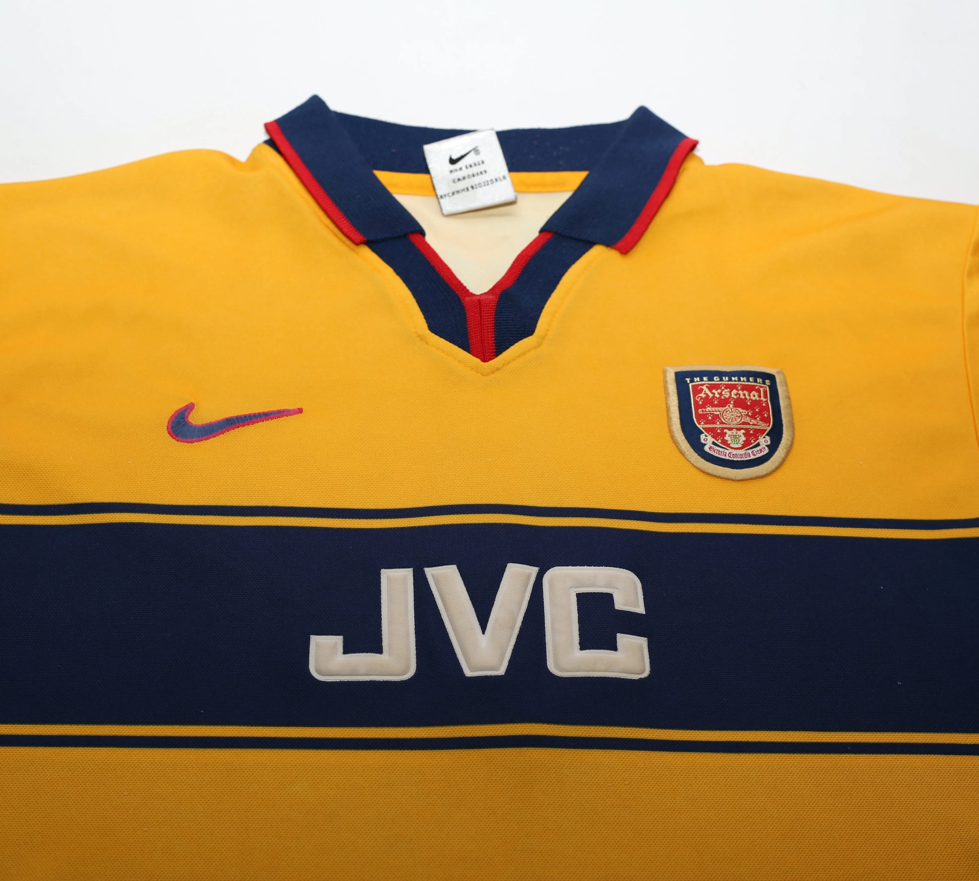 1997/99 ANELKA #9 Arsenal Nike Away Football Shirt (XLB)