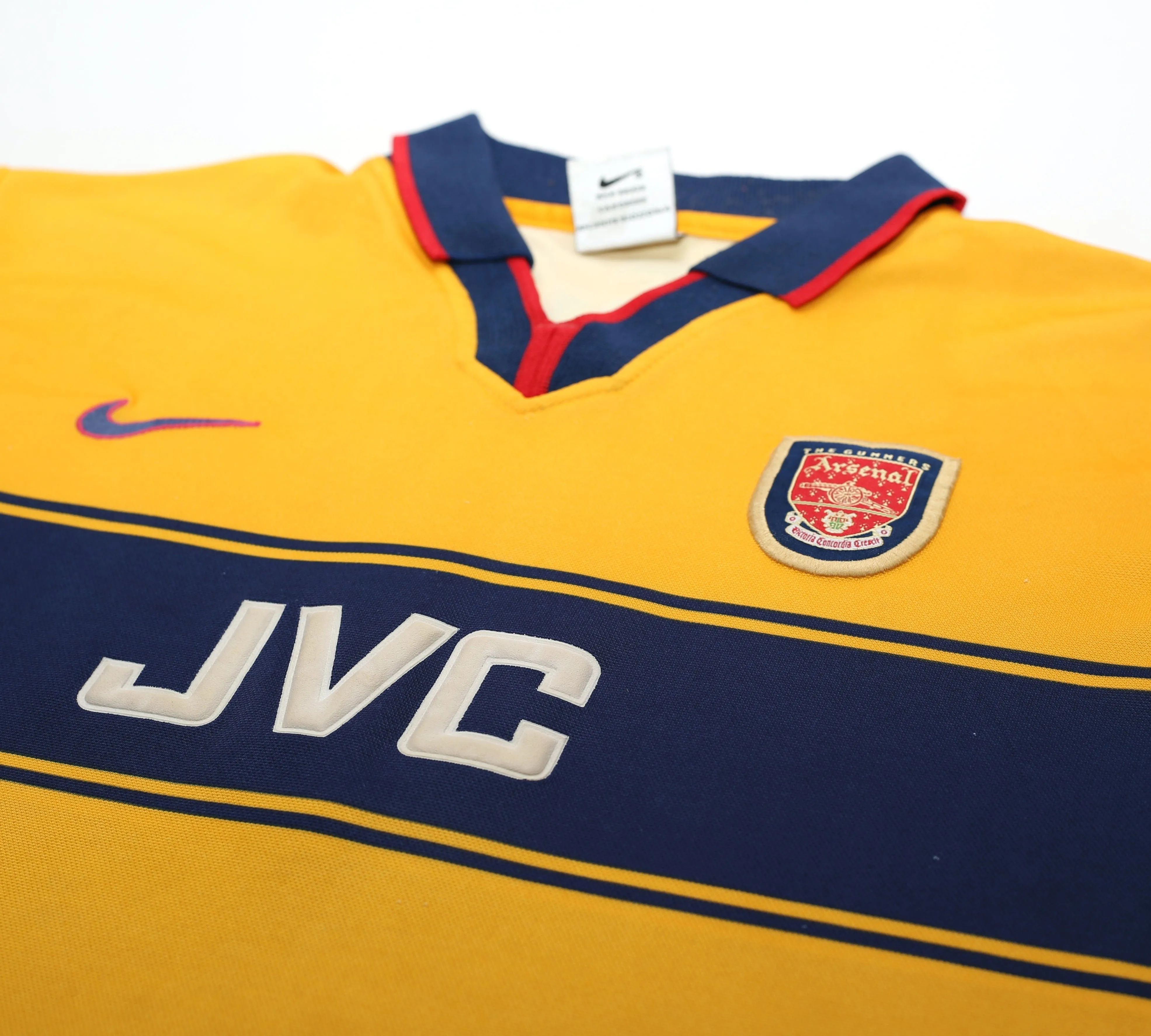 1997/99 ANELKA #9 Arsenal Nike Away Football Shirt (XLB)