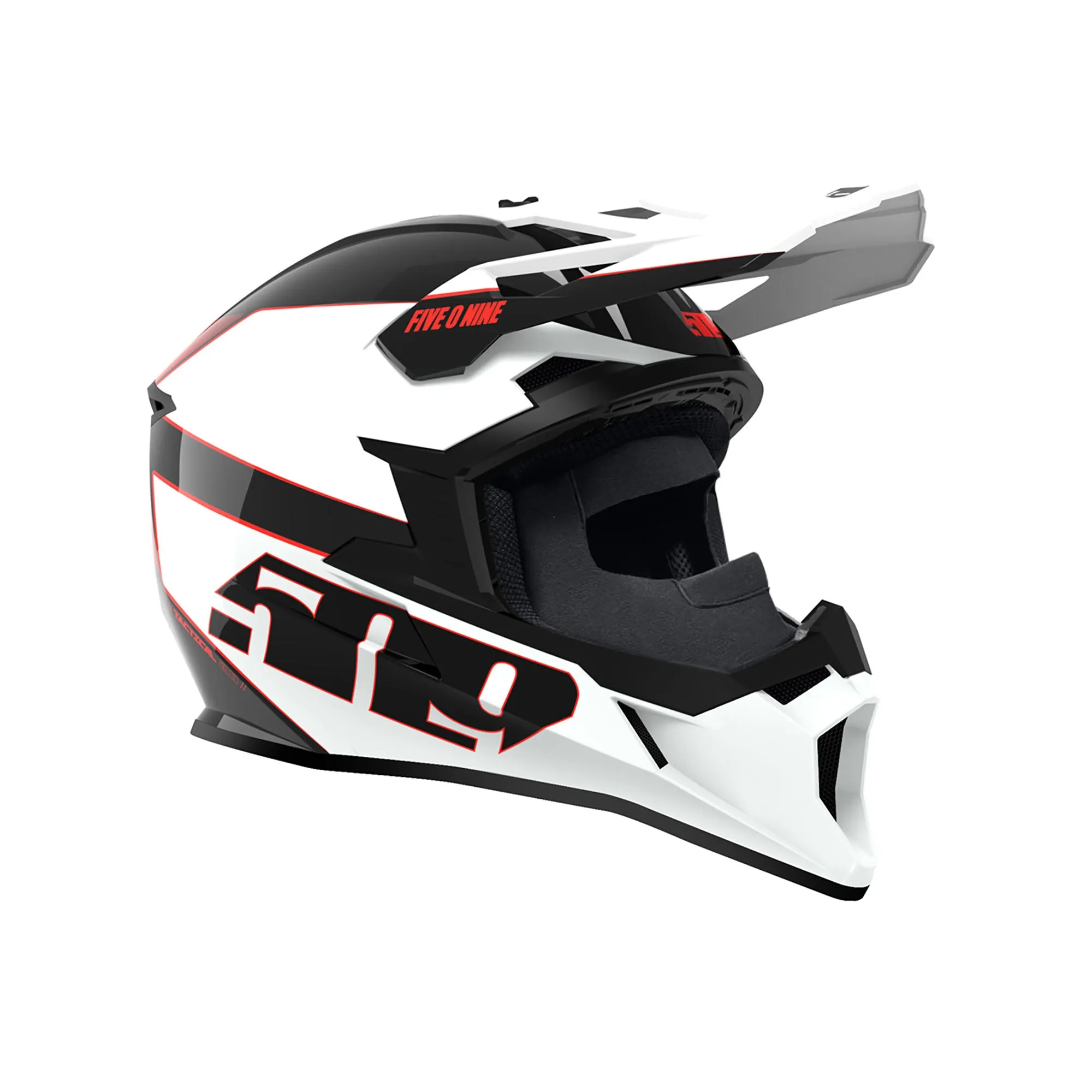 509  Tactical 2.0 Snowmobile Helmet Polycarbonate VEES Device Racing Red FMVSS 218