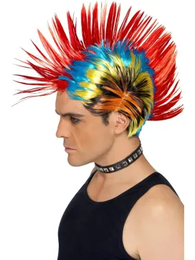 80s Street Punk Wig, Mohawk