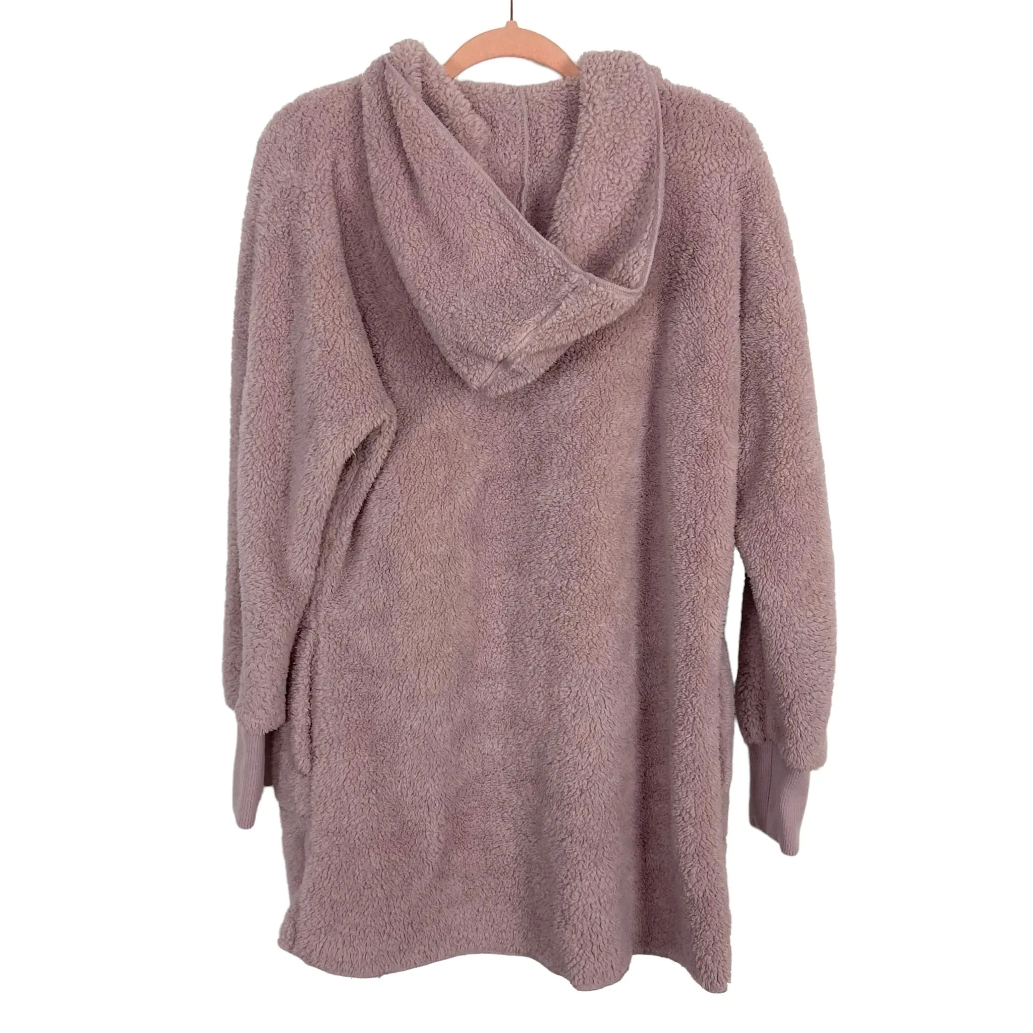 90 Degree Hooded Fleece Cardigan- Size S