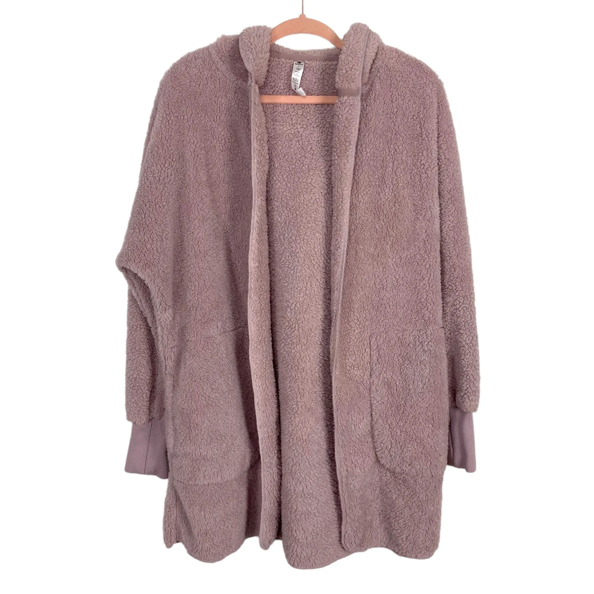 90 Degree Hooded Fleece Cardigan- Size S