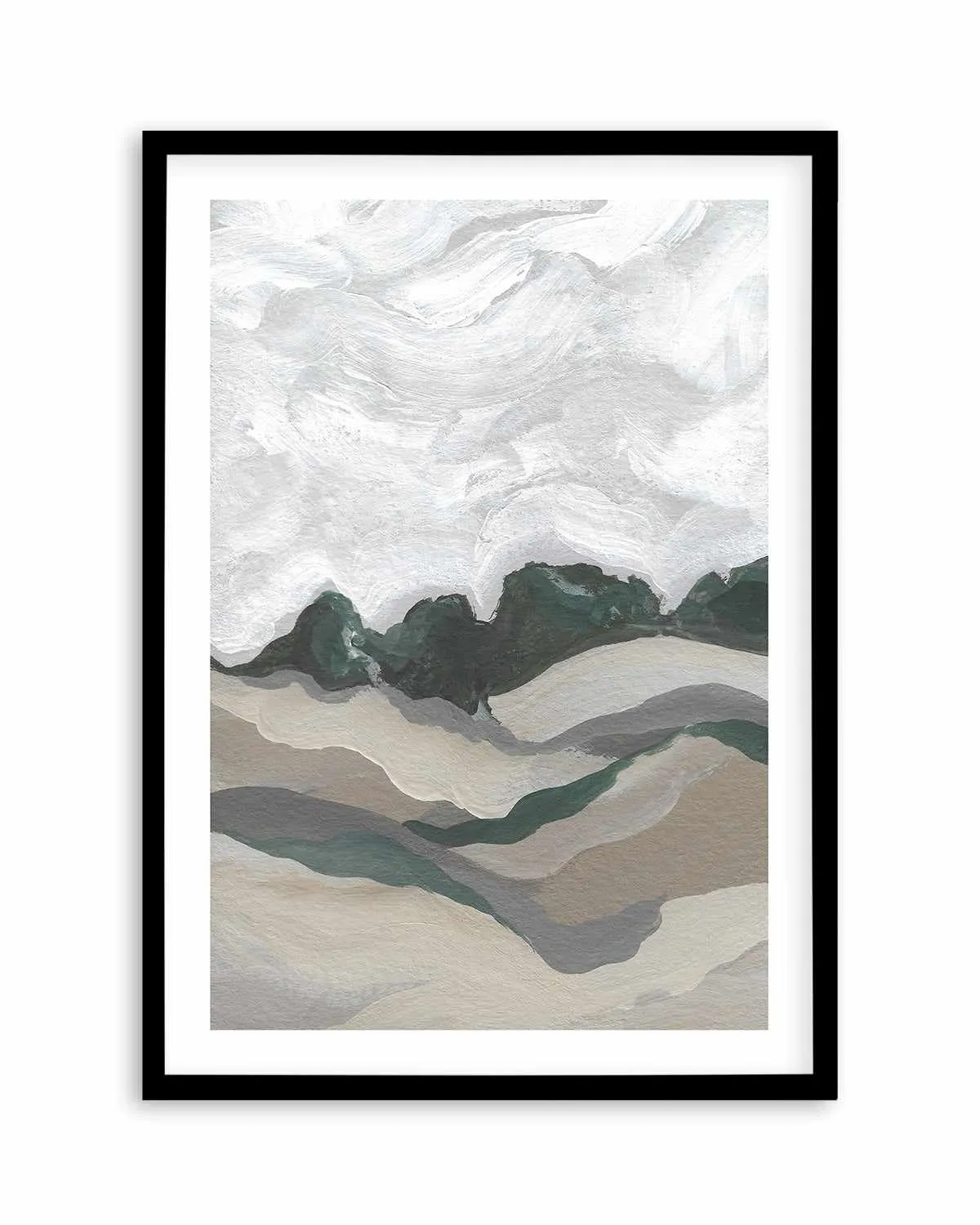 Abstract Landscape by Josephine Wianto Art Print