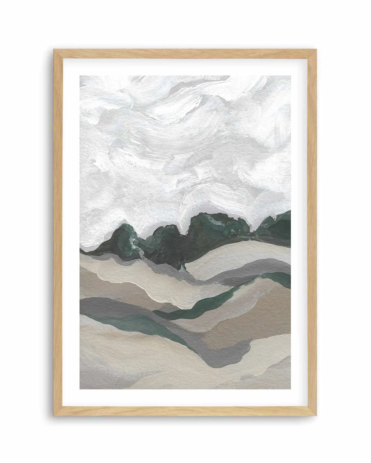 Abstract Landscape by Josephine Wianto Art Print