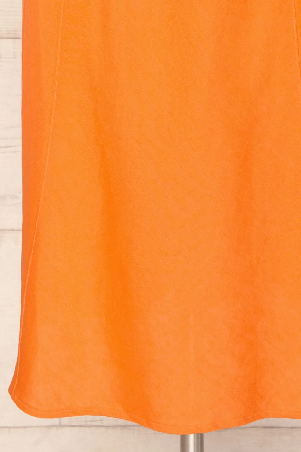 Acapulco | Long Orange A-Line Dress