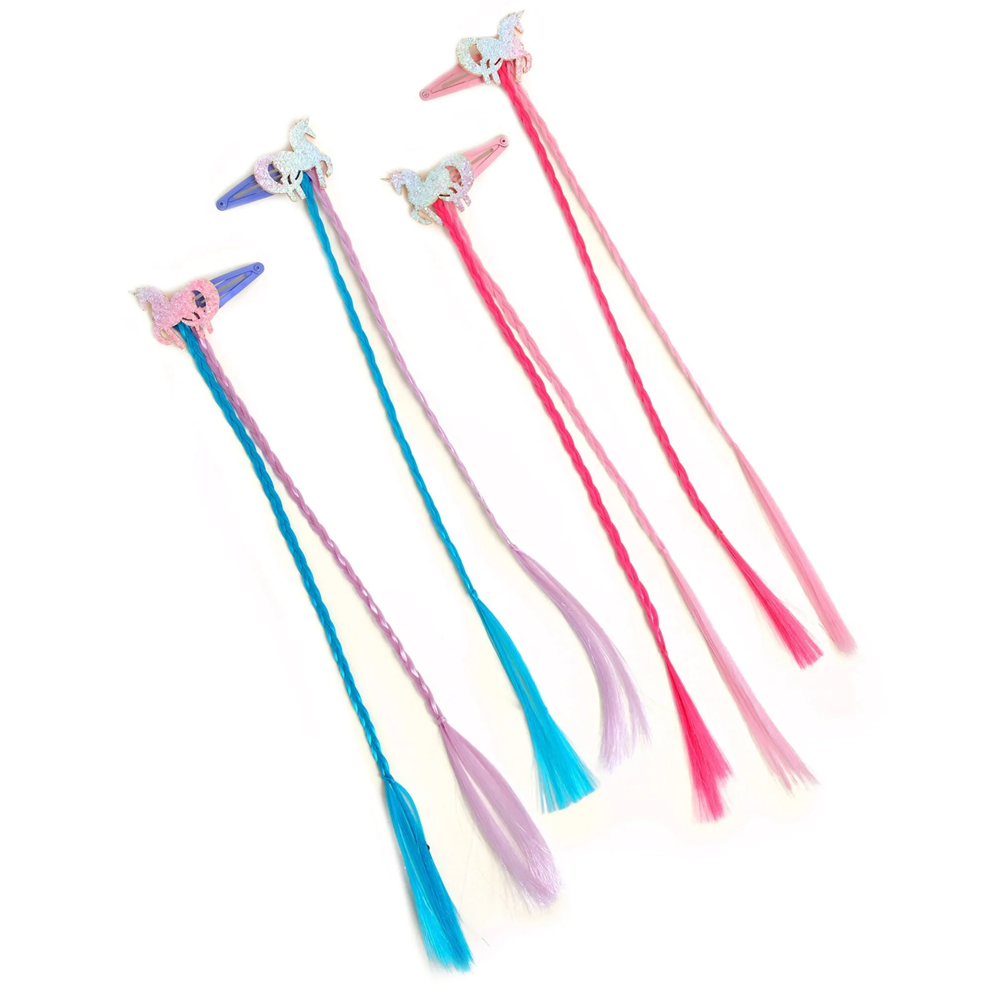 Accessorize London Girl Unicorn Hair Extensions set of 4