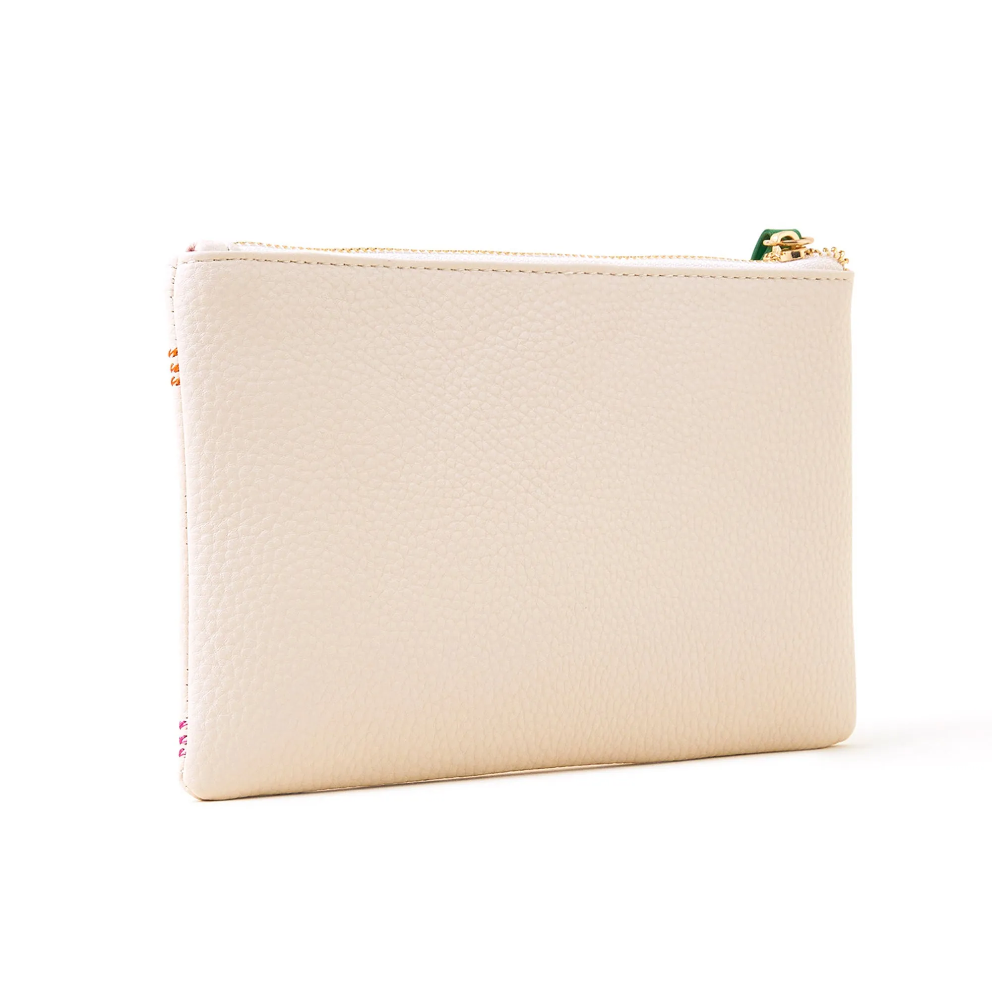 Accessorize London Women's Cream Check Stitch Purse