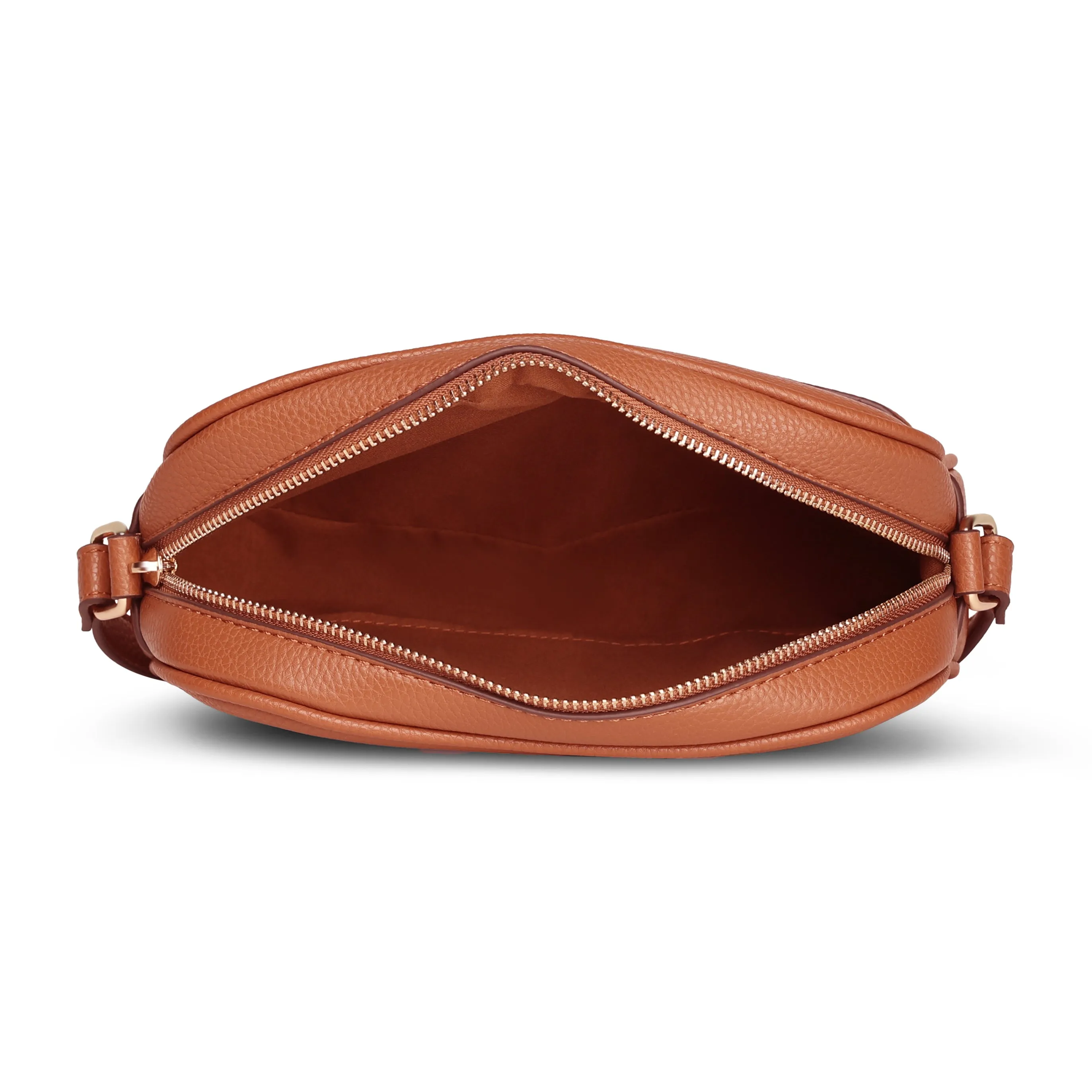 Accessorize London Women's Tan Abby Camera Bag