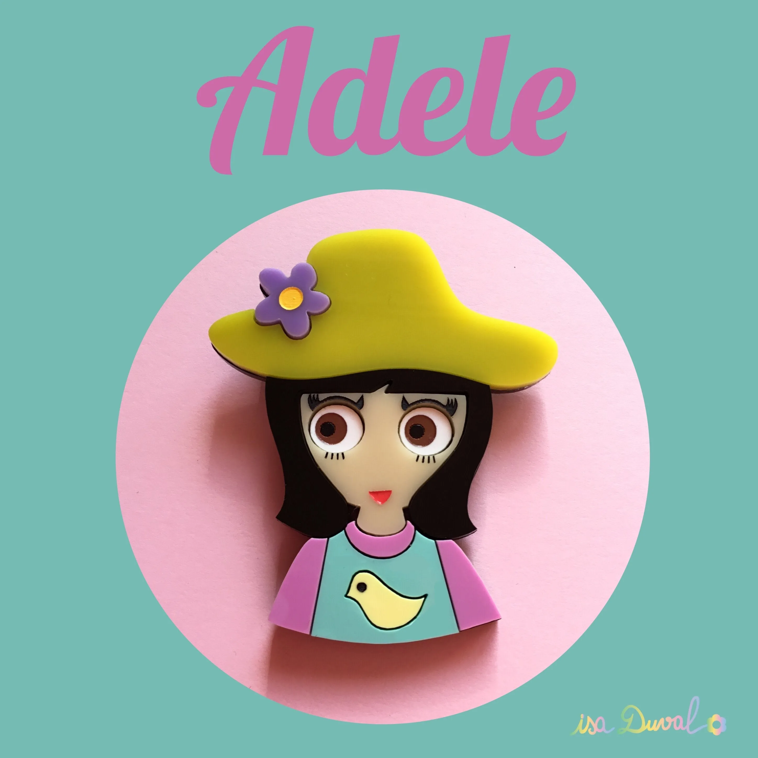 ADELE Acrylic Brooch, Spring & Easter Numbered Edition