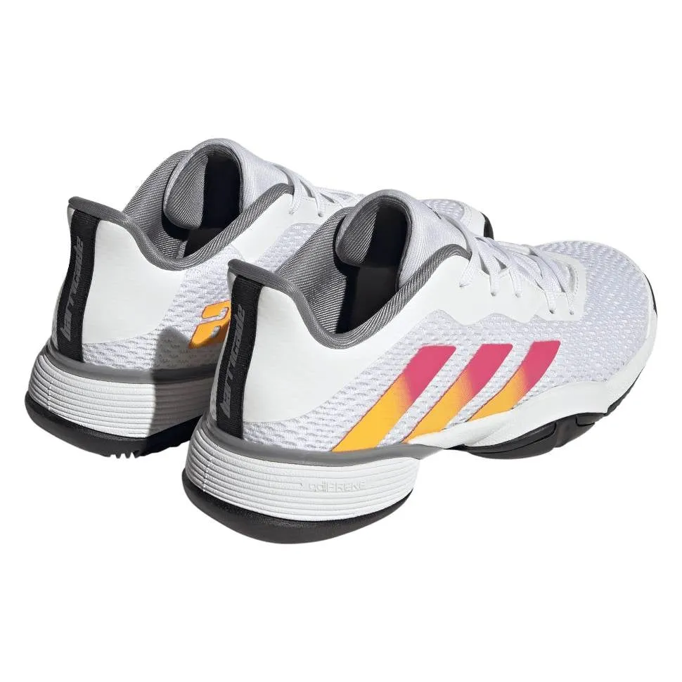 adidas Barricade Junior Tennis Shoe (White)