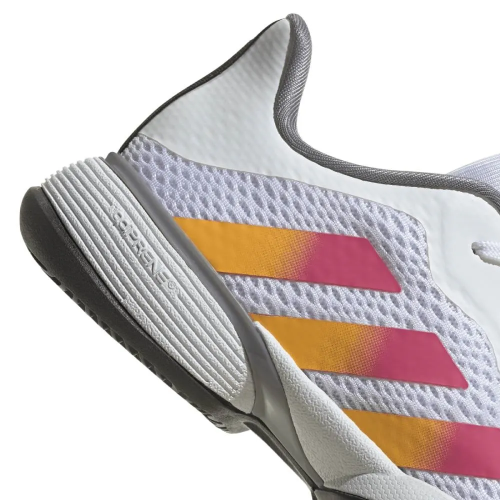 adidas Barricade Junior Tennis Shoe (White)