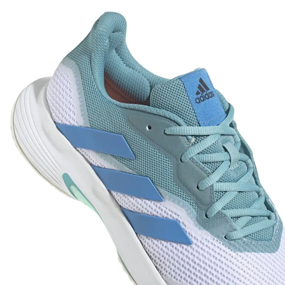 adidas CourtJam Control Men's Tennis Shoe (Mint/Blue/White)