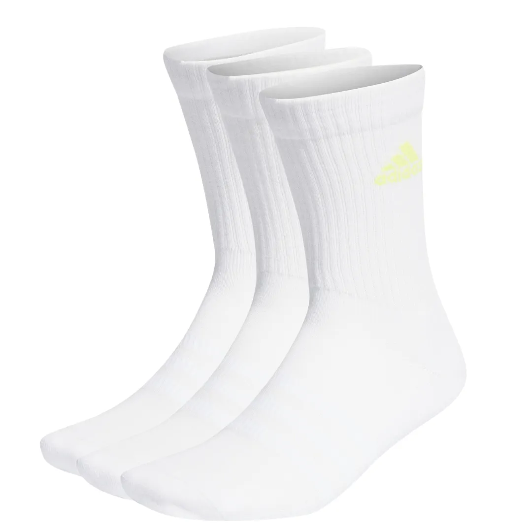 Adidas Cushioned Sportswear Crew Socks 3 Pair Packs - White