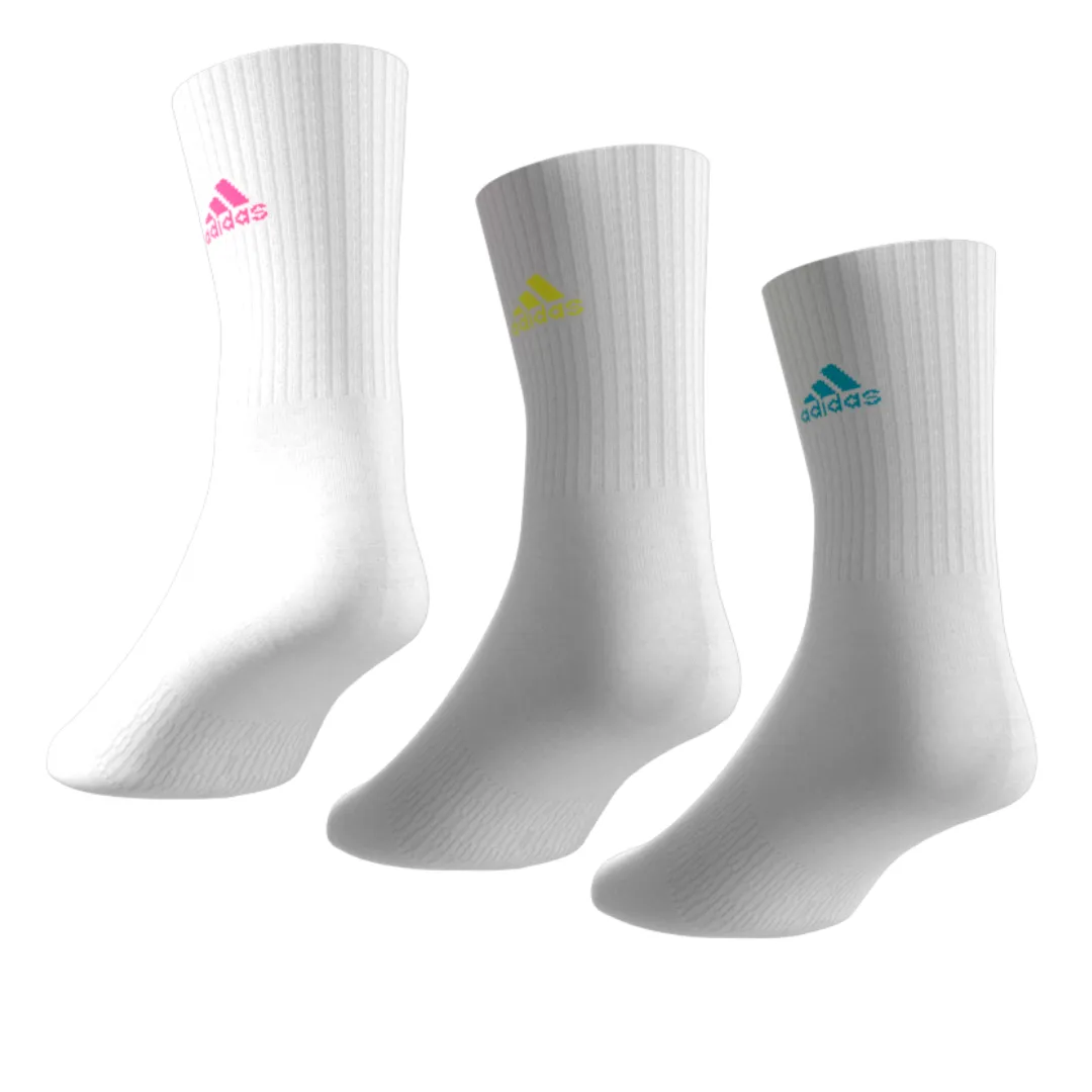 Adidas Cushioned Sportswear Crew Socks 3 Pair Packs - White