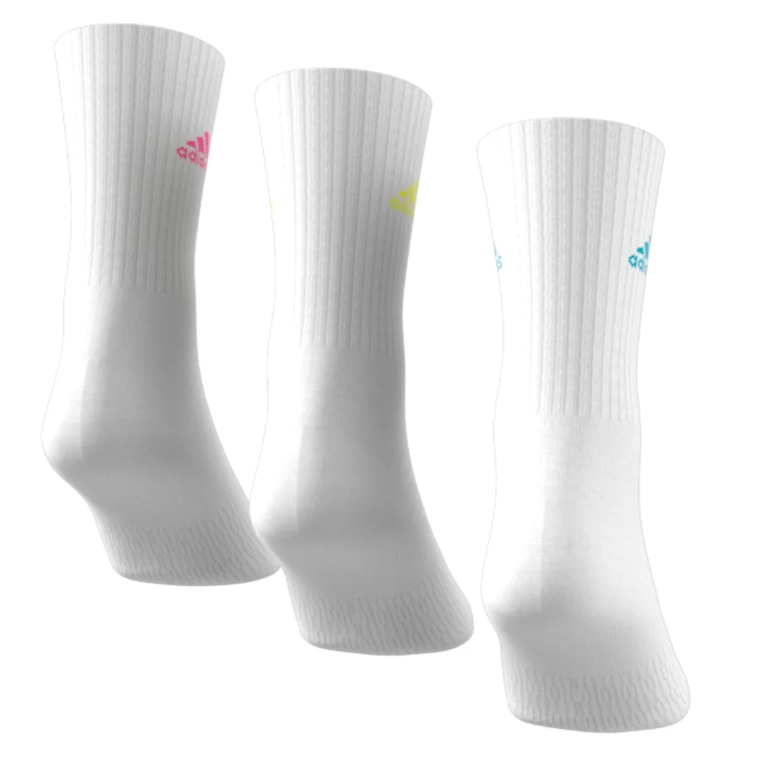 Adidas Cushioned Sportswear Crew Socks 3 Pair Packs - White