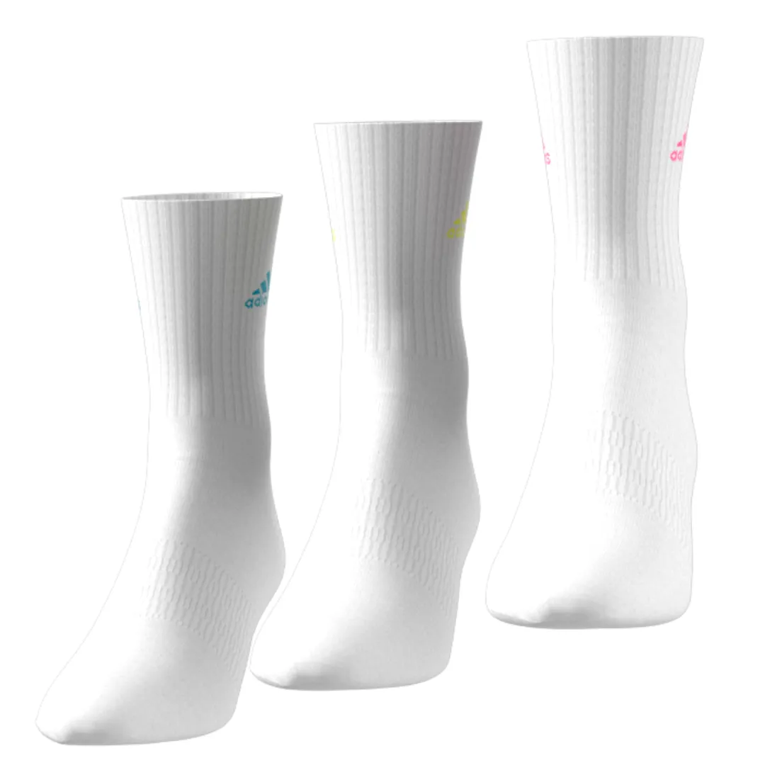 Adidas Cushioned Sportswear Crew Socks 3 Pair Packs - White