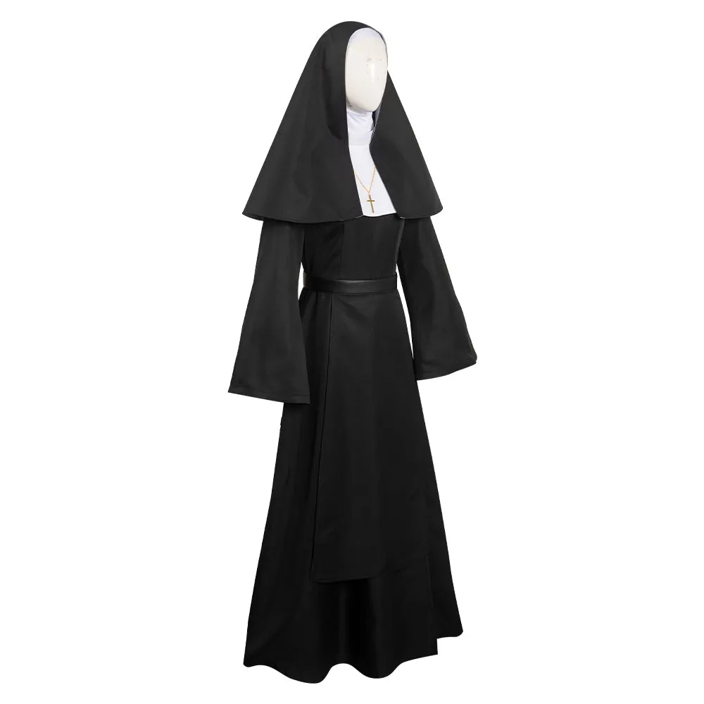 Adulte La Nonne The Nun Noir Femme Halloween Carnaval