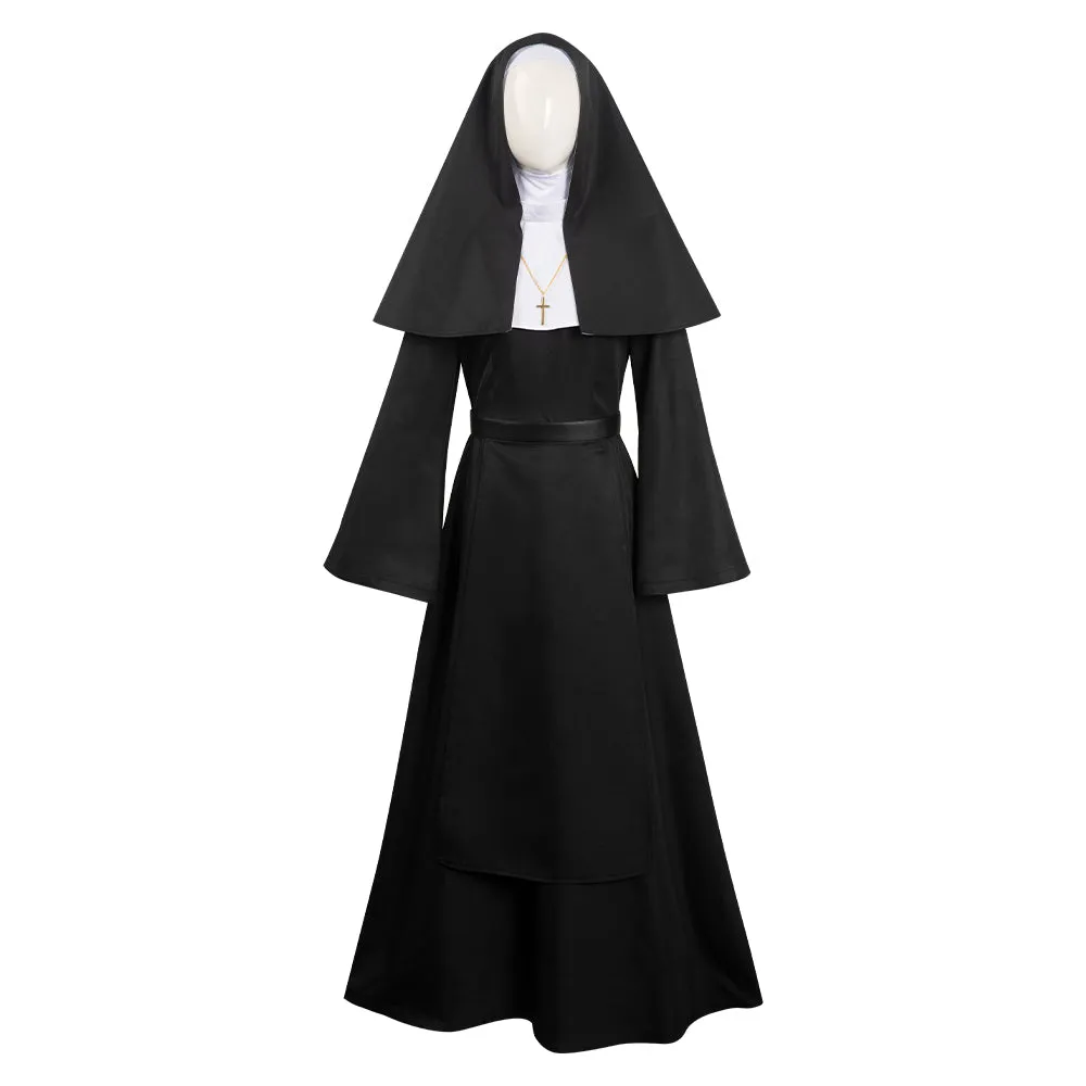 Adulte La Nonne The Nun Noir Femme Halloween Carnaval