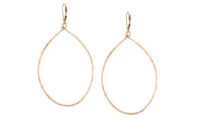 Agapantha Hanna Hammered Hoops LG