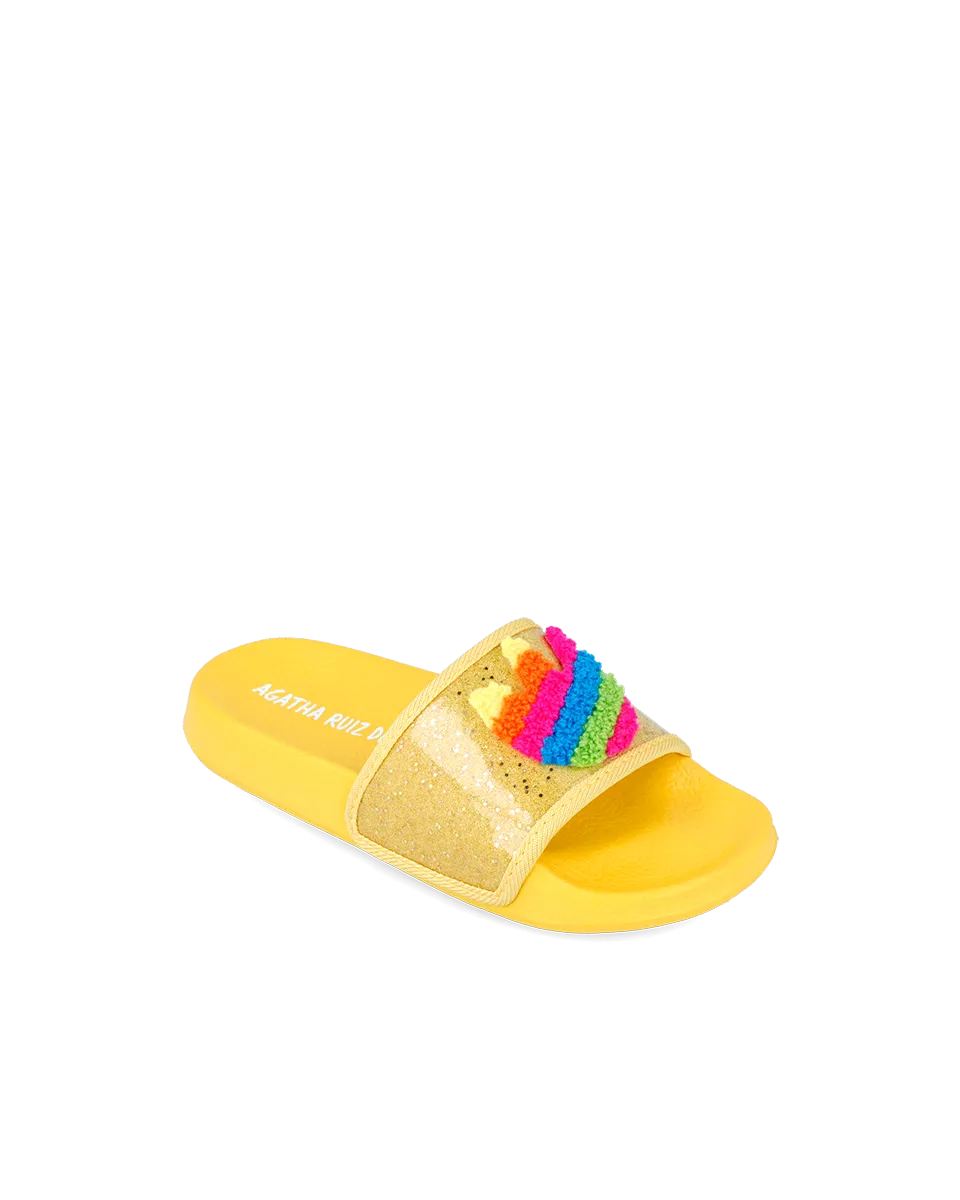 Agatha Ruiz de la Prada Girls Yellow Pool Slider