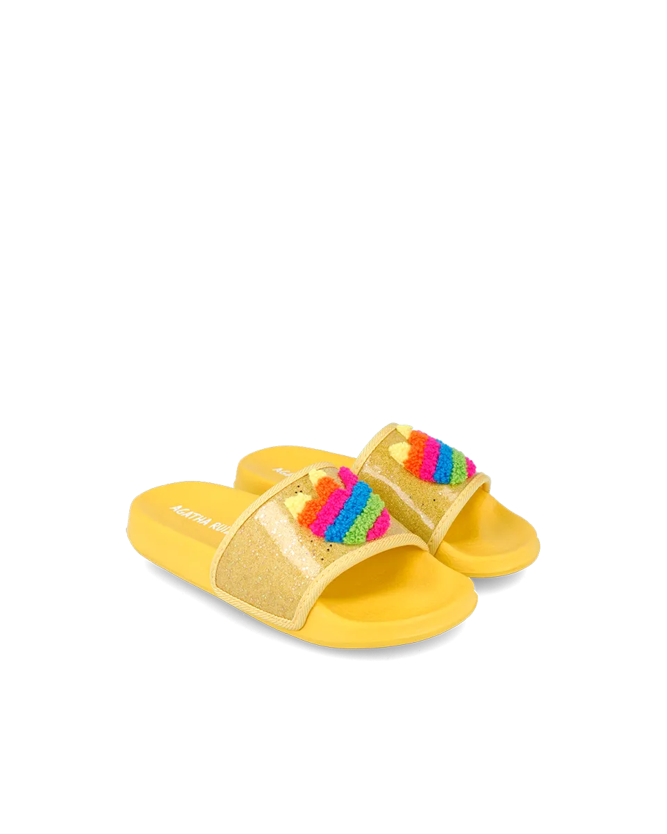 Agatha Ruiz de la Prada Girls Yellow Pool Slider