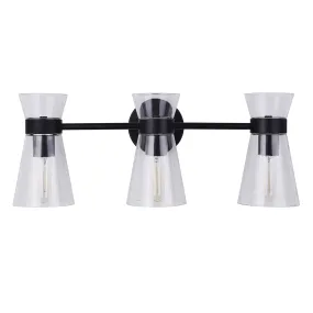 Alicia 3 Light Vanity - Black