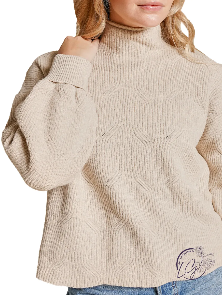 Always Thankful Mock Neck Sweater