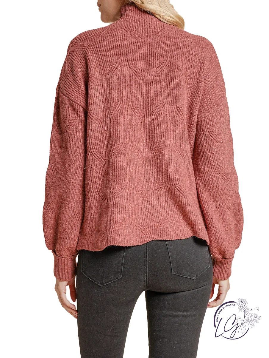 Always Thankful Mock Neck Sweater