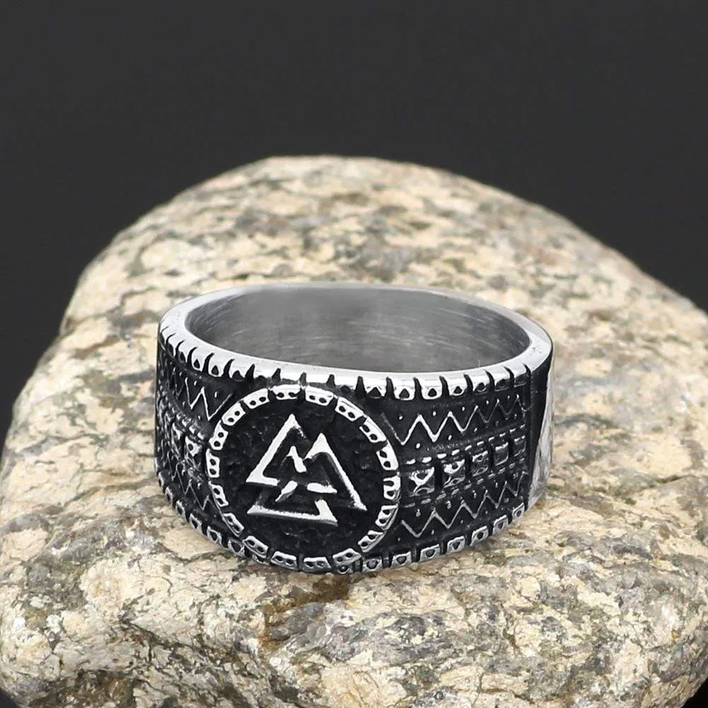 Anneau Valknut | Acier Inoxydable