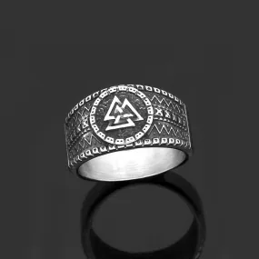 Anneau Valknut | Acier Inoxydable