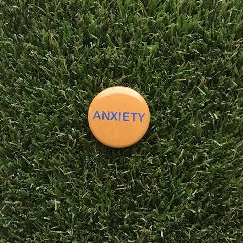 Anxiety Pin-back Button