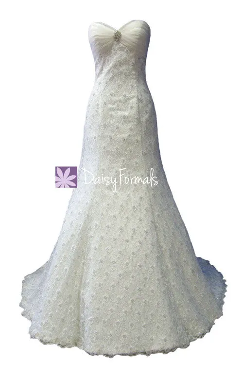 Appealing Lace Wedding Dress / Trumpet Bridal Gown (WDG005)