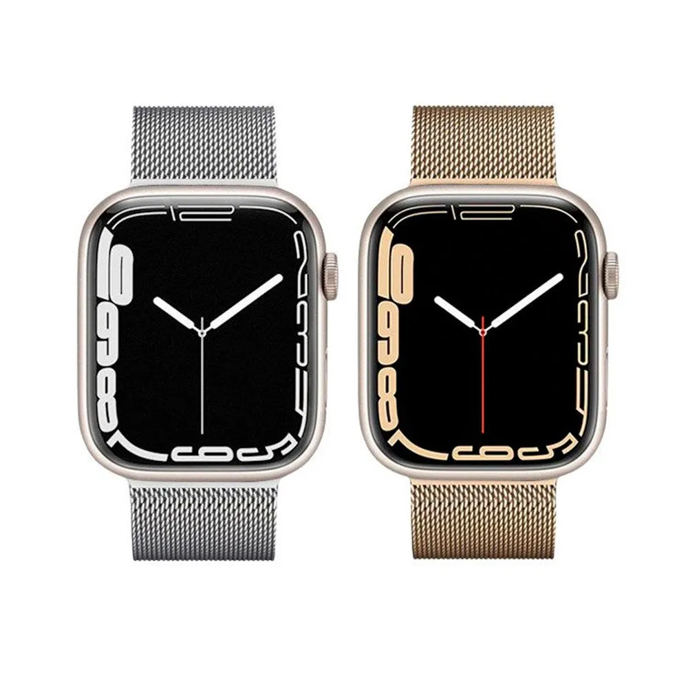 Apple Watch (38/40/SE/41mm) Lippa Magnetisk Rustfri Stål Rem - Guld