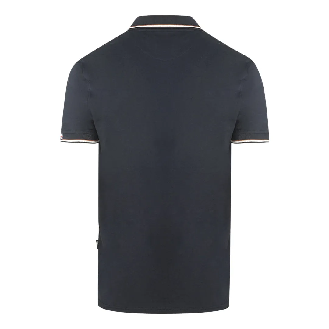 Aquascutum A Logo Navy Blue Polo Shirt