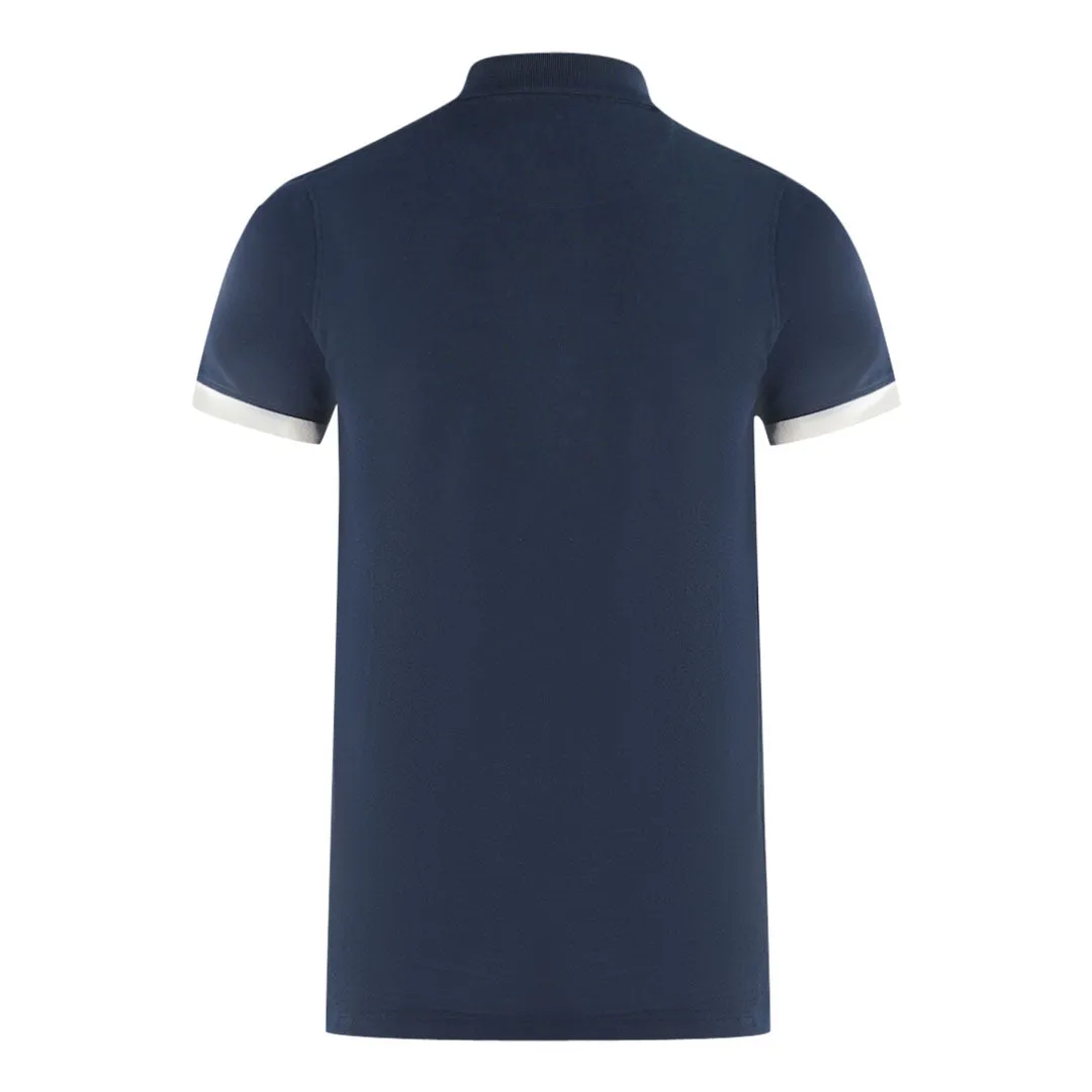 Aquascutum London Aldis Navy Blue Polo Shirt