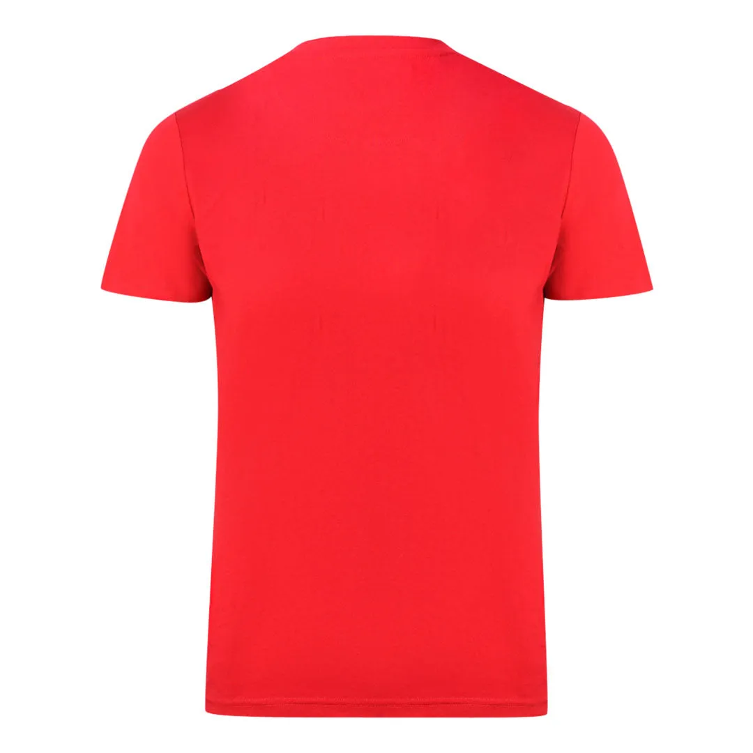 Aquascutum London Brand Logo Red T-Shirt