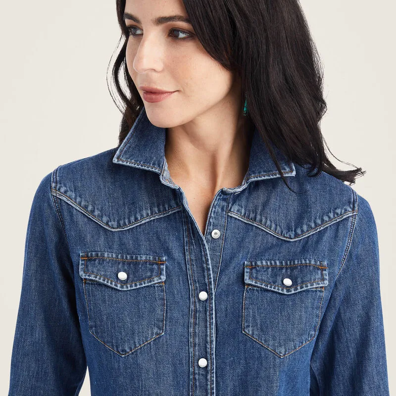 Ariat Ladies Farriday Denim Shirt Style 10042258