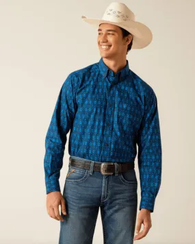 Ariat Men's Pascual Directoire Blue Classic Fit Long Sleeve Western Shirt 10048379