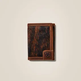 Ariat Mens Trifold Wallet Logo Calf Hair Style 10040074