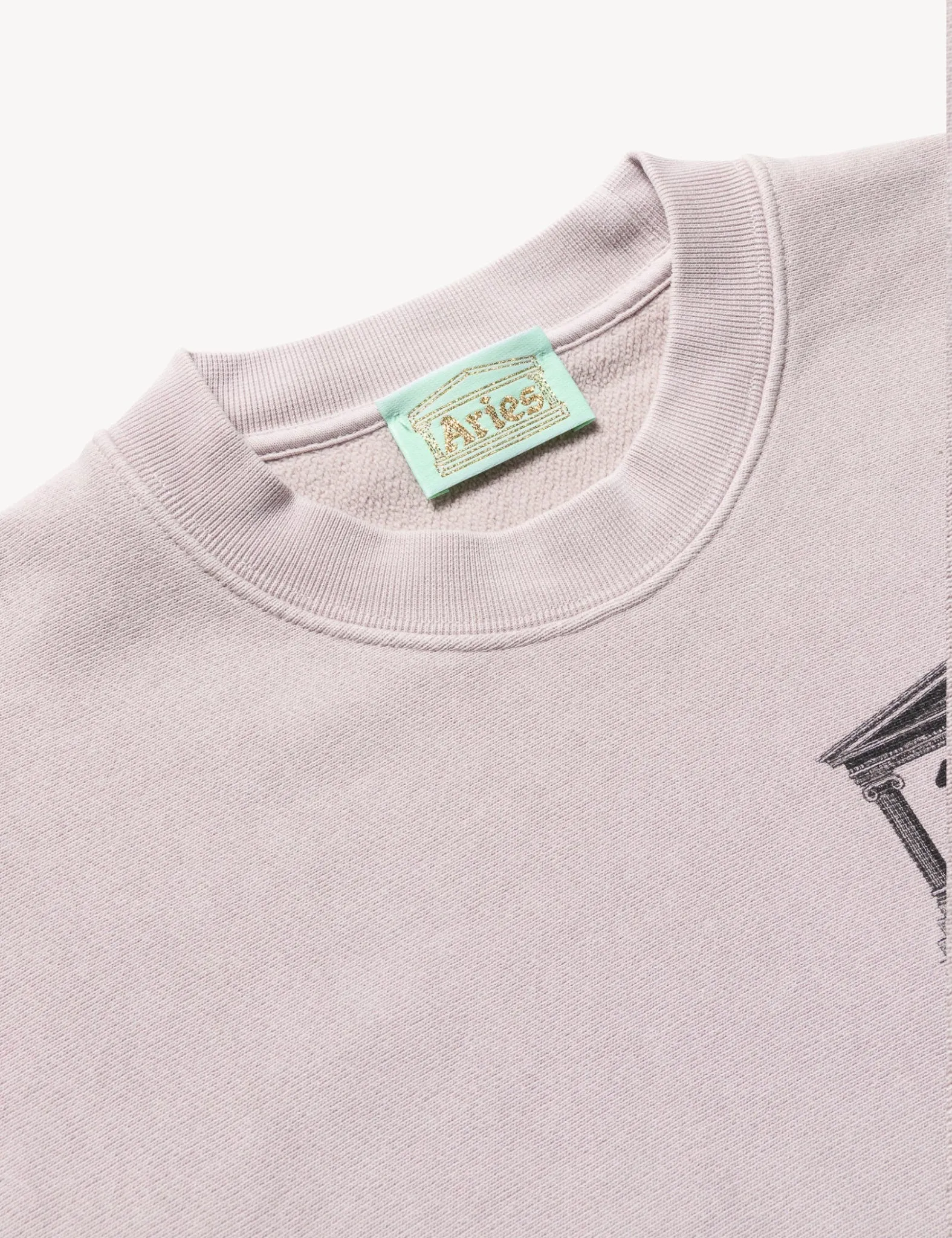 Aries Aged Premium Temple Sweatshirt - Lilac