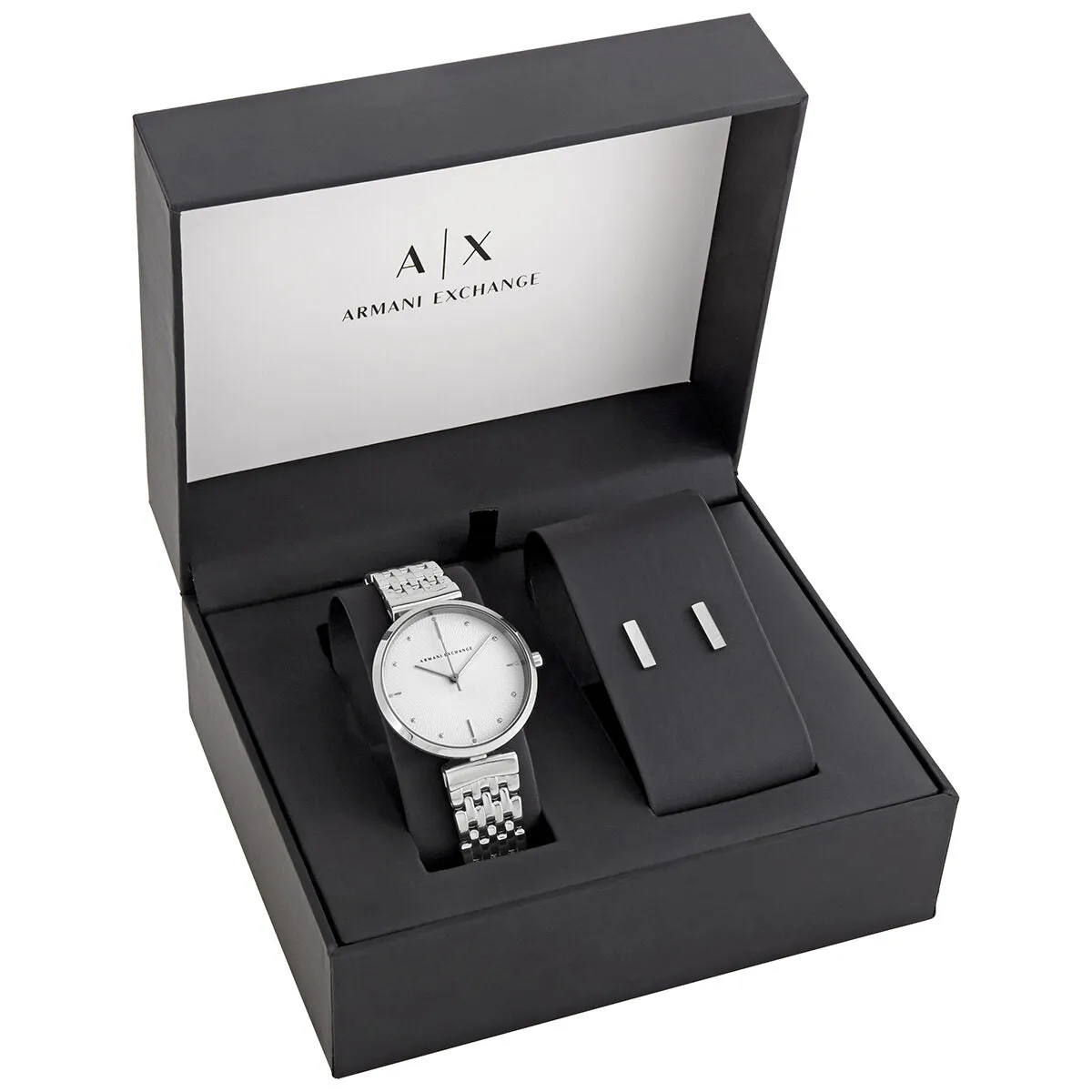 Armani Exchange Zoe Quartz White Dial Ladies Watch AX7117