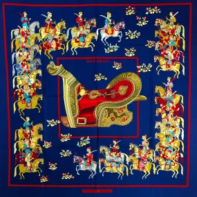 Artaban Hermes Silk Scarf by Pierre Peron - Vintage