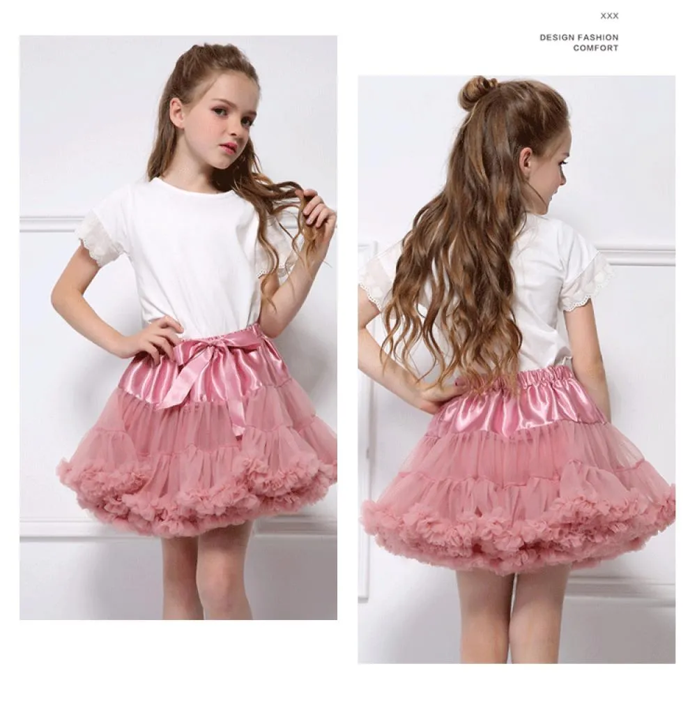 Baby Girls Christmas Tutu Dress Solid Color Skirt For Girls 6-18m Babywear Wholesale