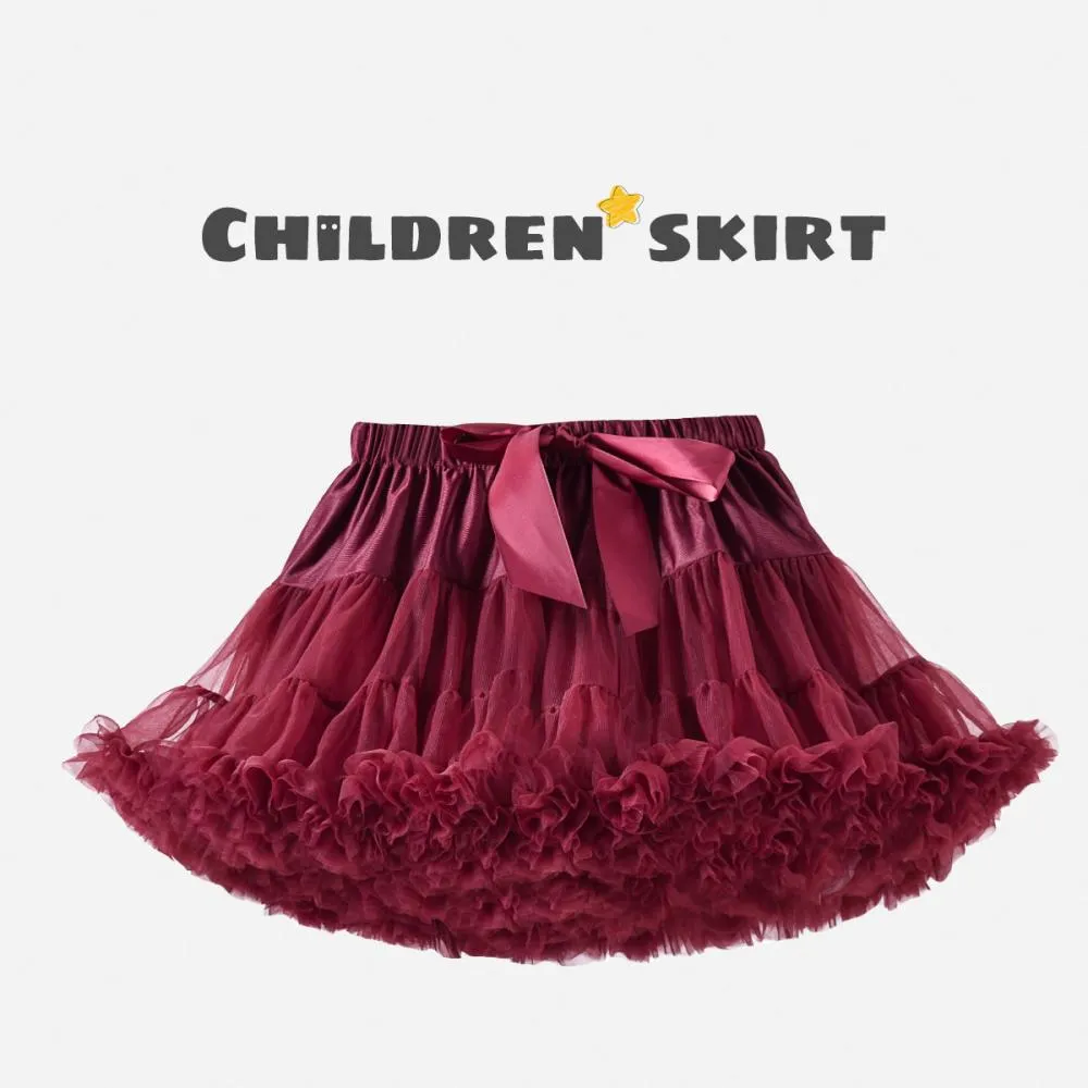 Baby Girls Christmas Tutu Dress Solid Color Skirt For Girls 6-18m Babywear Wholesale