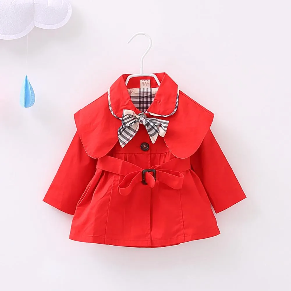 Baby Girls Spring And Autumn Long Sleeve Western Style Coat Wholesale Baby Girl Clothes