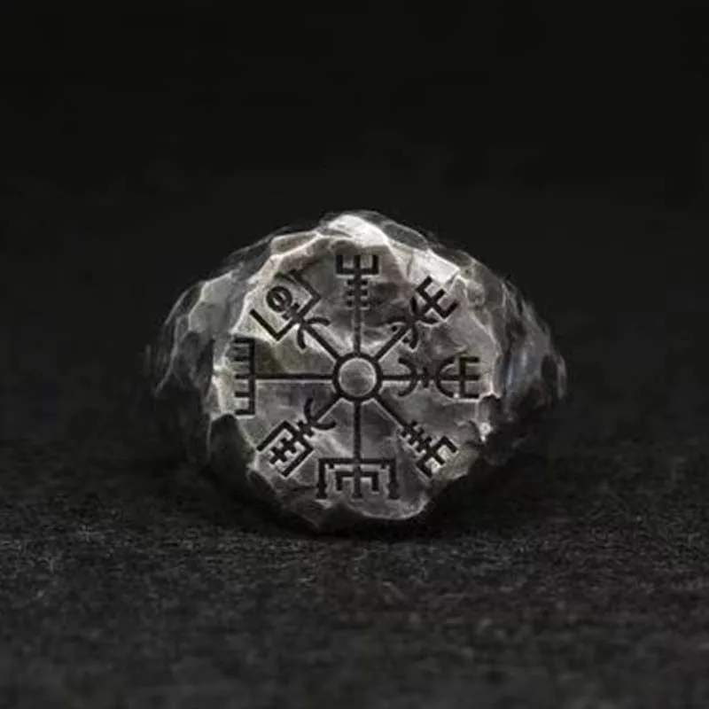 Bague "Suivre son chemin" Vegvisir | Acier inoxydable